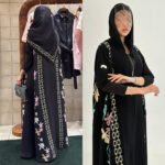 HY235 Floral Chain Print Two-Piece Set with Headscarf