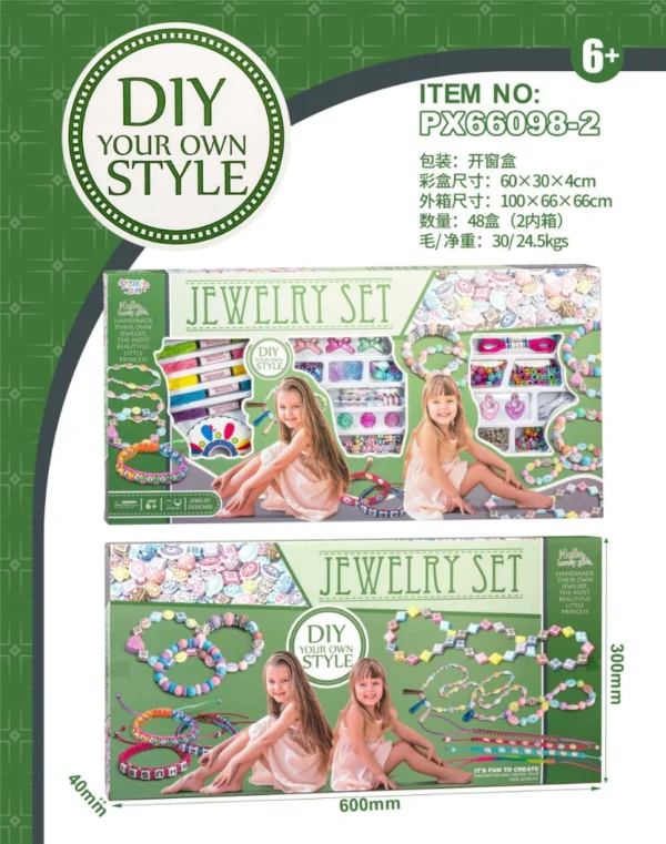 DIY Beaded Jewelry Making Kit for Kids