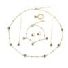 Cross-Border Copper Alloy Devil's Eye Necklace Jewelry Five-Piece Set, Blue Eyes