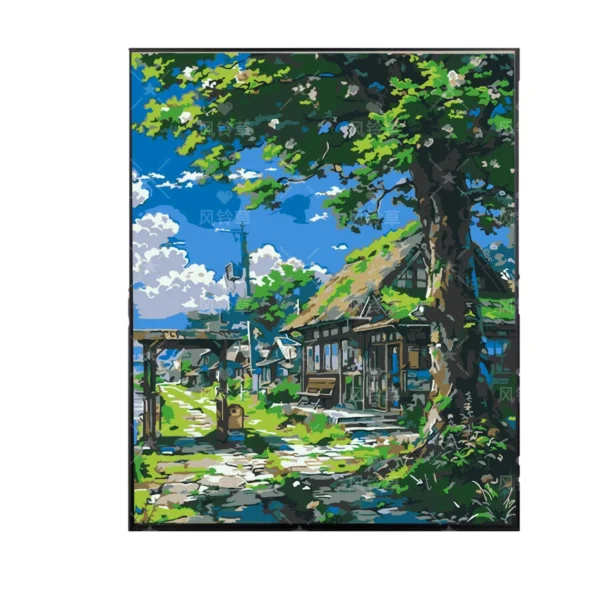 O1CN01QpkeKW2IlMkuHD2iJ_2215606219326-0-cib.jpg_ Summer Flower Digital Oil Painting DIY Kit, Hand-Painted Acrylic Landscape Art