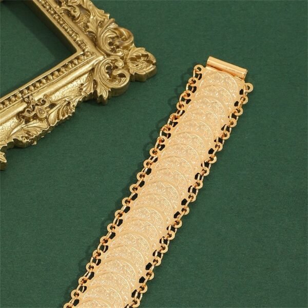 Middle East Ethnic Style Gold-Plated Bracelet, Non-Fading Bridal Bracelet, Wedding Accessory