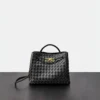 Genuine Sheepskin Double-Sided Woven Handbag - Crossbody Shoulder Bag
