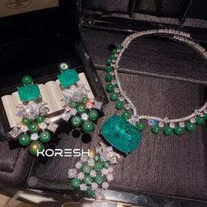 New Chinese Style Grape Gemstone Jewellery - 18K Gold Plated