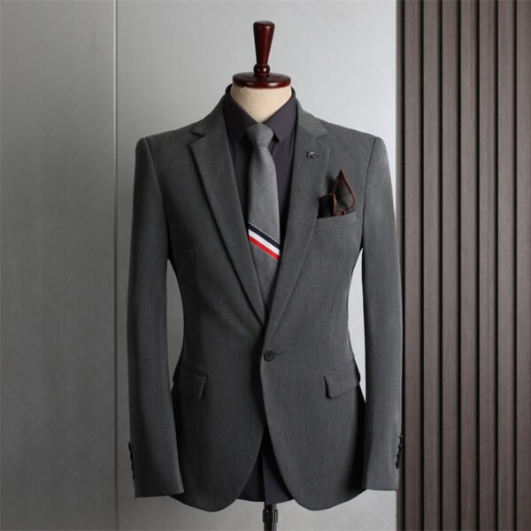 Plus Size Men's Business Casual Slim Wedding Groomsmen Dress Suit