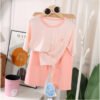 Tencel Modal Seven-Point Sleeve Home Clothes Set, Summer Pajamas for Kids