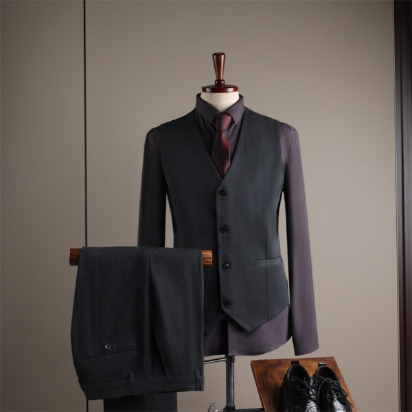 Men's Suits, Slim-Fit Korean-Style Professional Suits, Men's Business Formal Wear, High-Quality Groom's Wedding Attire, Ready Stock