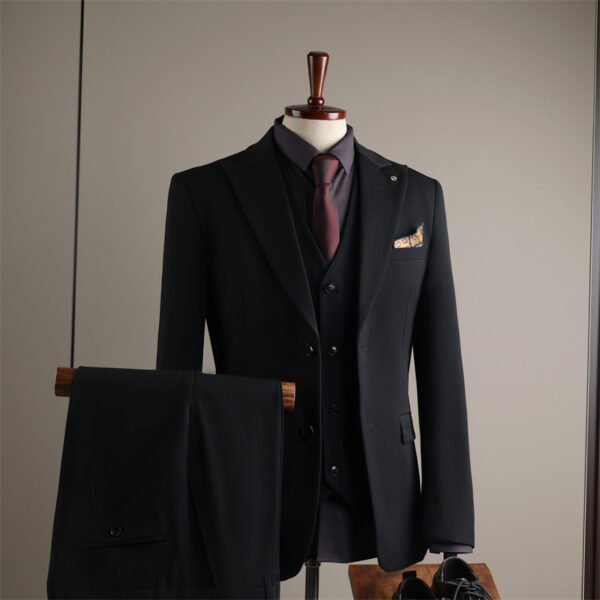 Men's Small Suit Set, New Autumn Style, Groomsmen's Suit, Wedding, Business Casual, Work, Notch Lapel Suit, Slim Fit