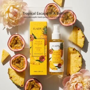 Spray parfum fruit de la passion ananas 100 ml, parfum fruité frais, pratique à transporter 100ml