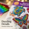 3D DIY Aluminum Foil Sticker Art Set - Kindergarten Craft Scene Kit