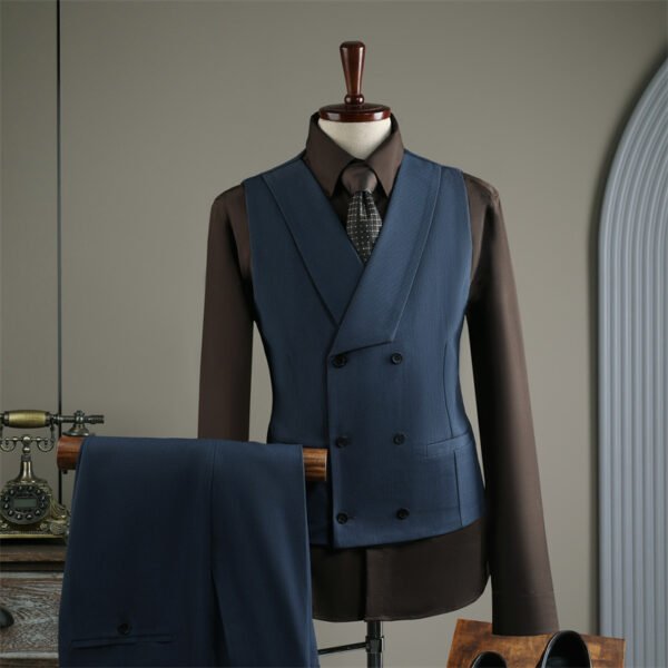 Striped Men's Suit Set – Business Casual Formal Wedding Banquet Suit (Plus Sizes M-7XL)