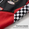 Boys Racing Suit Costume Set with Belt & Hat - Kids Role-Play Jumpsuit