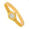 Heart Charm Bracelet Watch - Delicate Chain Wristwatch for Women