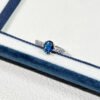 Blue Zircon Open Rings - Minimalist Adjustable Statement Ring Collection