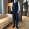 Men's Small Suit Set, New Autumn Style, Groomsmen's Suit, Wedding, Business Casual, Work, Notch Lapel Suit, Slim Fit