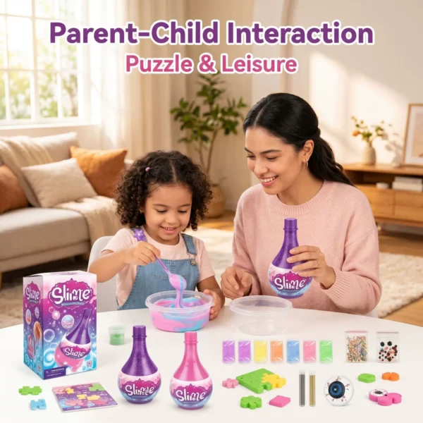 DIY Surprise Slime Magic Shake Bottle - Kids Stress Relief Craft Toy