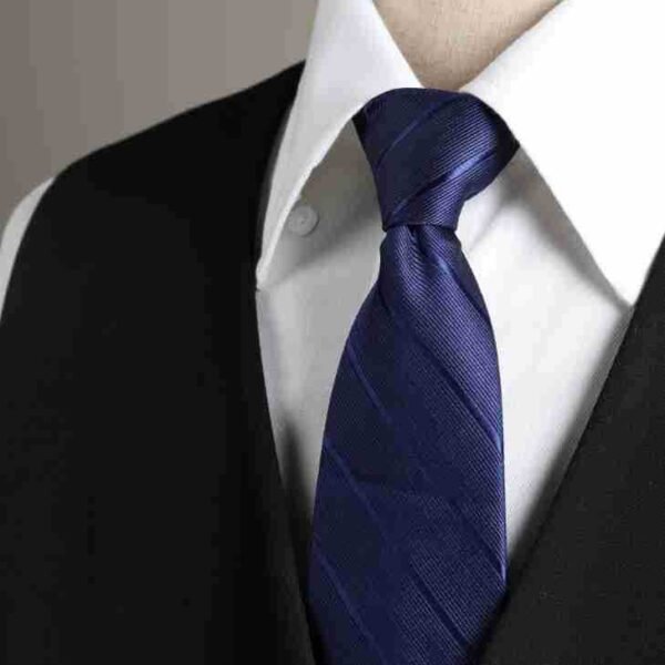 Men's Tie Set - Business Blue Black Fashion Work Shirt Suit Tie Bow Tie