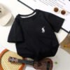 Kids Embroidered Pony Short-Sleeve Cotton T-Shirt