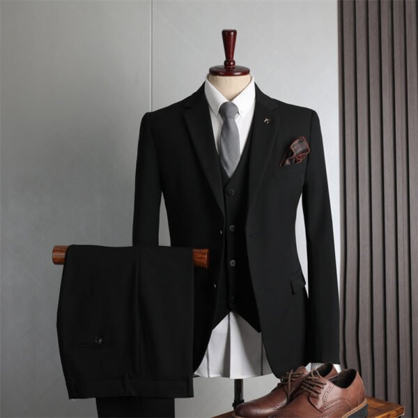Plus Size Men's Business Casual Slim Wedding Groomsmen Dress Suit