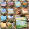 Cross-Border Digital Oil Painting DIY Coloring, Kids Hand-Painted Landscape Tulip Wholesale