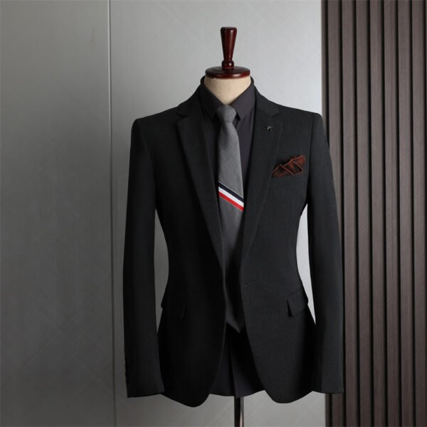 Plus Size Men's Business Casual Slim Wedding Groomsmen Dress Suit