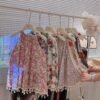 Girls Beach Style Halter Neck Patchwork Print Dress