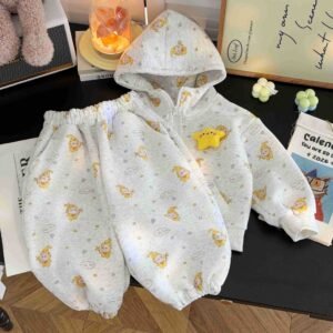 Kids Star Print Doll Hoodie Two-Piece Set
