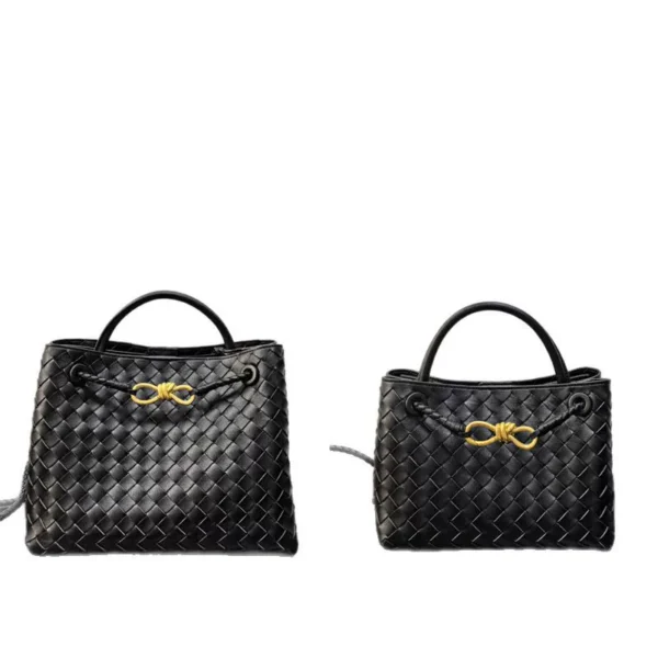 Genuine Sheepskin Double-Sided Woven Handbag - Crossbody Shoulder Bag