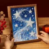 Star & Landscape Pearl Diamond Painting DIY Kit, Small Size with Frame