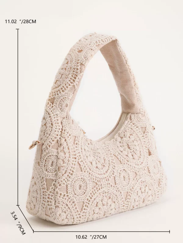 O1CN01VvhQgv1cfDf77PnqL_2209246163627-0-cib.jpg_ Women's Holiday-Style Floral Bag, Large Shoulder Bag, Underarm Bag, Handbag, Suitable for Outings, Vacations, Parties, Crochet