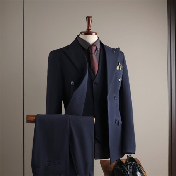 2025 Men's Business Slim Black Suit Jacket Groom Wedding Dress