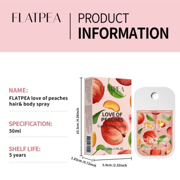 O1CN01Vzdnwc1u66IdLfyJq_2212941405987-0-cib Peach Love Perfume Spray 50ml, Non-Alcoholic, Long-Lasting Fruity Fragrance