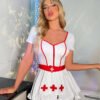 Cross-Border Foreign Trade European and American New Sexy Underwear Sexy Women's Nurse Uniform Temptation Suit
