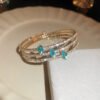 Zircon Openwork Cuff Bracelets - Wide Adjustable Statement Bangle Collection