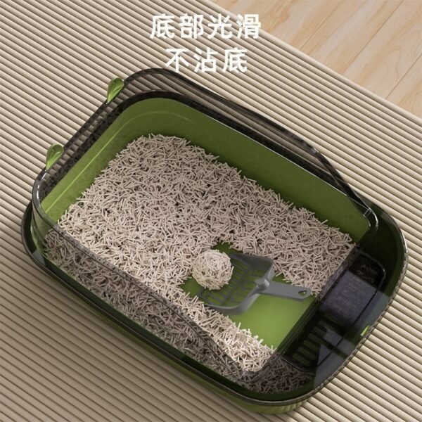 Semi-Enclosed Cat Litter Box, Anti-Splash, Thickened, Extra Large, Odor-Proof