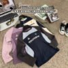 Outdoor Children's Mountain Series Multi-Color Patchwork Stretch Sports Thermal Long Sleeve T-Shirt