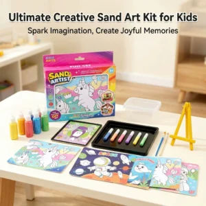 DIY Sand Painting Craft Set - Kids Cartoon Sand Art Kit