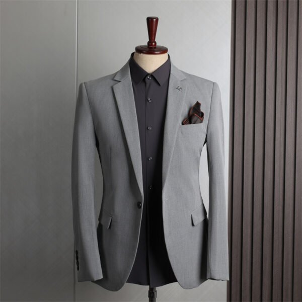 Plus Size Men's Business Casual Slim Wedding Groomsmen Dress Suit