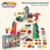 Engineering Colored Clay Round Table Toy - Kids DIY Clay Tool Set