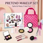 Realistic Non-Smudge Makeup Toy Set for Little Girls