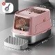 Stainless Steel Cat Litter Box, Fully Enclosed, Removable, Easy to Clean, Large Anti-Splash and Odor-Proof