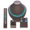 O1CN01Ykm2BE2HKVt5OFLzu_2218095789132-0-cib Dubai Style Bridal Jewellery 4-Piece Set - Necklace, Earrings and Ring