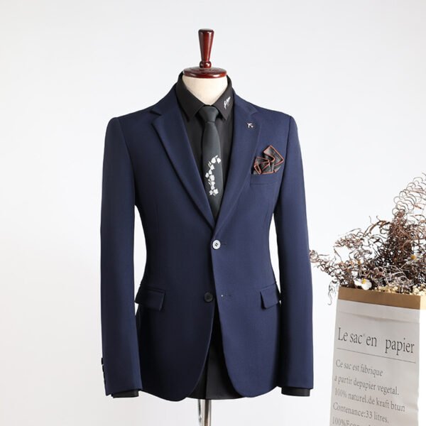 Plus Size Men's Business Casual Slim Wedding Groomsmen Dress Suit