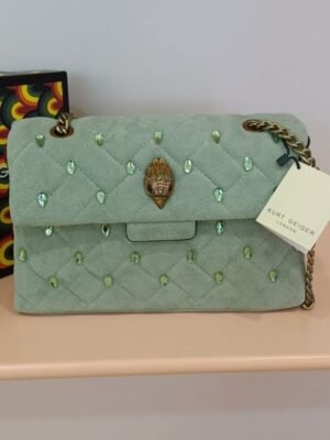 KURT GEIGER Quilted Chain Crossbody Bag with Eagle Head Clasp