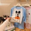 Kids Modal Home Wear Pajama Set - Loose Long-Sleeve Air-Conditioning Clothing