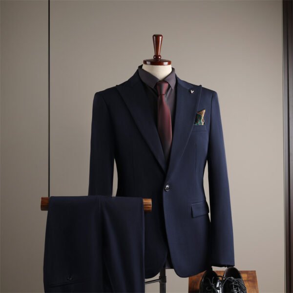 Men's Suits, Slim-Fit Korean-Style Professional Suits, Men's Business Formal Wear, High-Quality Groom's Wedding Attire, Ready Stock