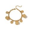 Turkish Gold Bracelet with Tassel Pendant, Color-Preserving Ethnic Jewelry 5 Turkish Gold Bracelet with Tassel Pendant, Color-Preserving Ethnic Jewelry