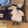 Boys' Pure Cotton Long-Sleeve T-Shirt, Children's Faux Two-Piece Base Shirt, Spring Autumn Style