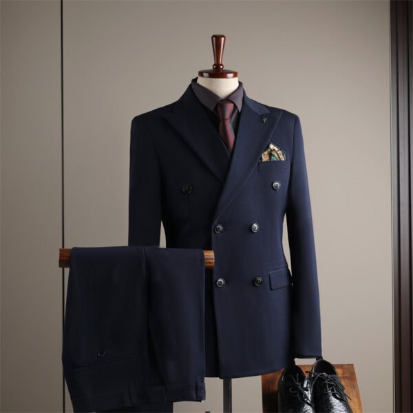 2025 Men's Business Slim Black Suit Jacket Groom Wedding Dress