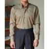 Men's Ice Silk Business Shirt - Wrinkle Free Long Sleeve Plain Shirt