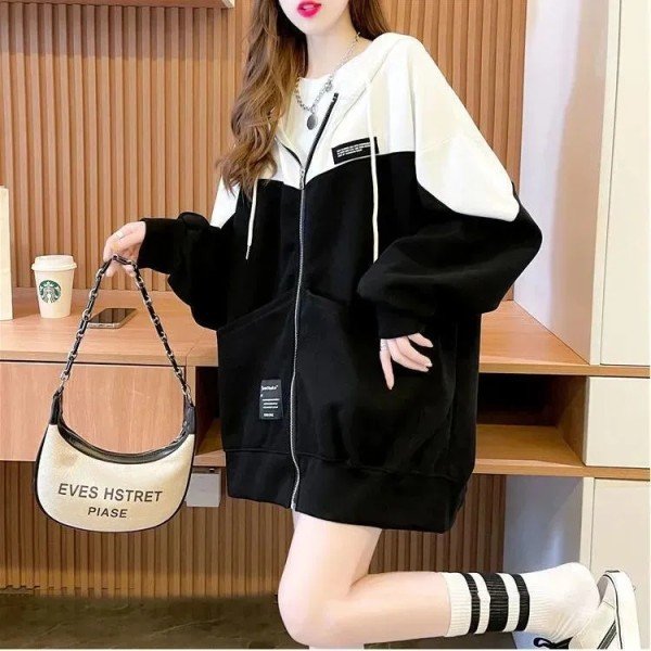 Plus Size Spring Autumn Thin Outerwear Women's Trendy Korean Cardigan Coat